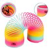 Rainbow Circle Fun Folding Toy Material Spring Coil Children's Creative Magic Party Party Funny Tool Colorful Elastic Pen Holder