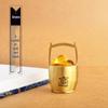 Pure Brass Gold Ornament: Small Decorative Water Bucket for Creative Office Decor