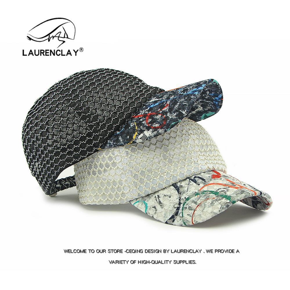 

Hat Ladies Summer Sunscreen Sun Cap Casual Cap Mesh Breathable Lace Mesh Cap Baseball Cap Tide Adjustable чорний