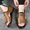 Sandals Male Dad Summer New Wear Wading Beach Shoes Men Driving Leather Roman Sandals
