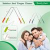 Nurpi steel Tongue Cleaners for adult & children (happy family) pack of 4