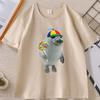Silly Seal T Shirt Funny Animal Meme Graphic T Shirts Cotton Short Sleeve Round Neck Breathable Tshirts Unisex Man Woman