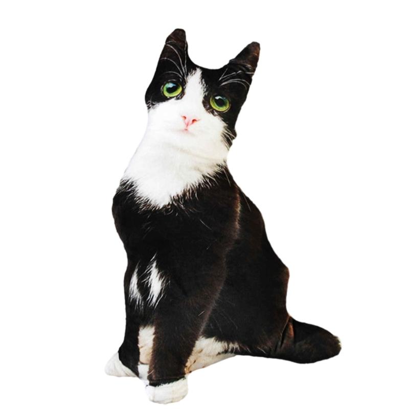 

3D Подушка для кошек, игрушка-подушка в виде животного, мягкая подушка с изображением кошки, диванная подушка для автомобиля, 2024 г., популярная 3D Подушка с принтом животных