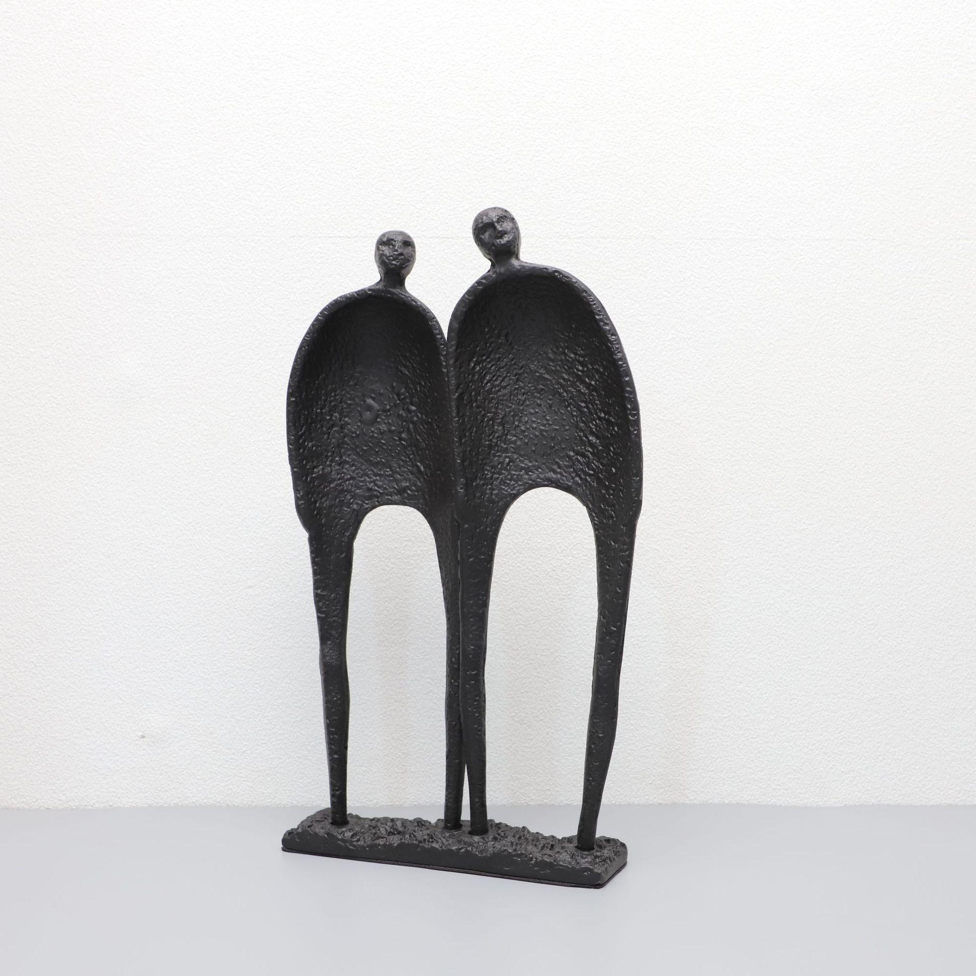 

Двузначная китайская чугунная статуэтка для украшения тумбы под телевизор или рабочего стола 20x5x35CM чёрный