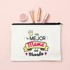 I Have The Best Mom In The World Print Comestic Bag Travel Neceser Toiletries Makeup Bags Mother's Day Birthday Gifts for Mother