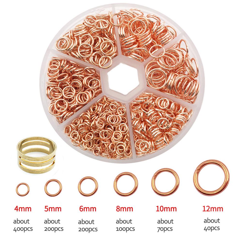 1010-Piece Multi-color Open Jump Rings for DIY Jewelry Making - Iron Rings Set for Handmade Necklaces and Pendants