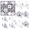 44Pcs 3/6CM Merry Christmas Decoration Ball Christmas Tree Topper Pendant for Home Decor New Year 2026 Navidad Gifts Supplies