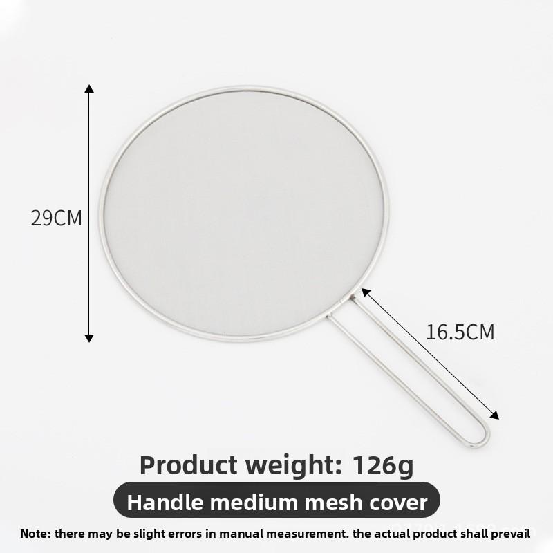 Stainless Steel Oil Mesh Pot Lid Cover Oil Cooking Splatter Screens Guard for Frying Pan Kitchen Accessories Gadgets Tools