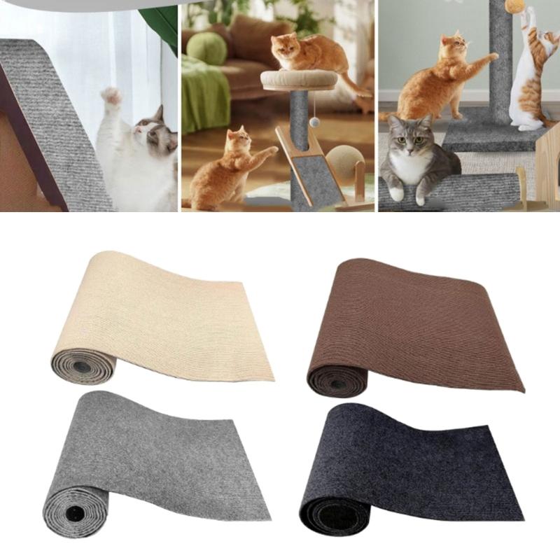2pcs Cats Scratching Post Furniture Protectors Trimmable NonSlip Polyester Carpet Pad