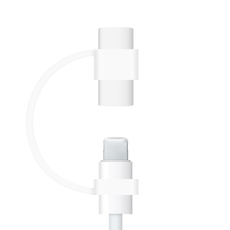 Cable Adapter  Holder Tether Fit for USB C,  Tablet Touch Pen Protective Sleeve Cover Keychain Car Travel