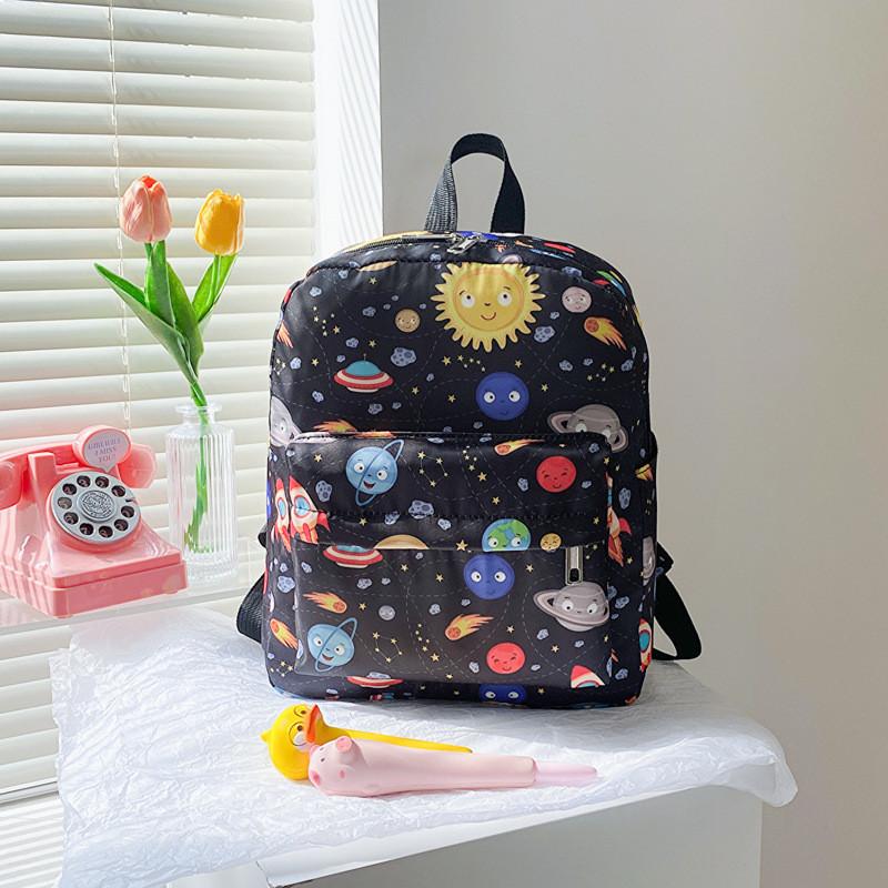 Adorable Cartoon Dinosaur Backpack For Kids Lightweight Durable Nylon School Bag