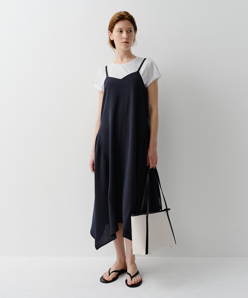 Ia Reese Panel Strap Dress (Navy)