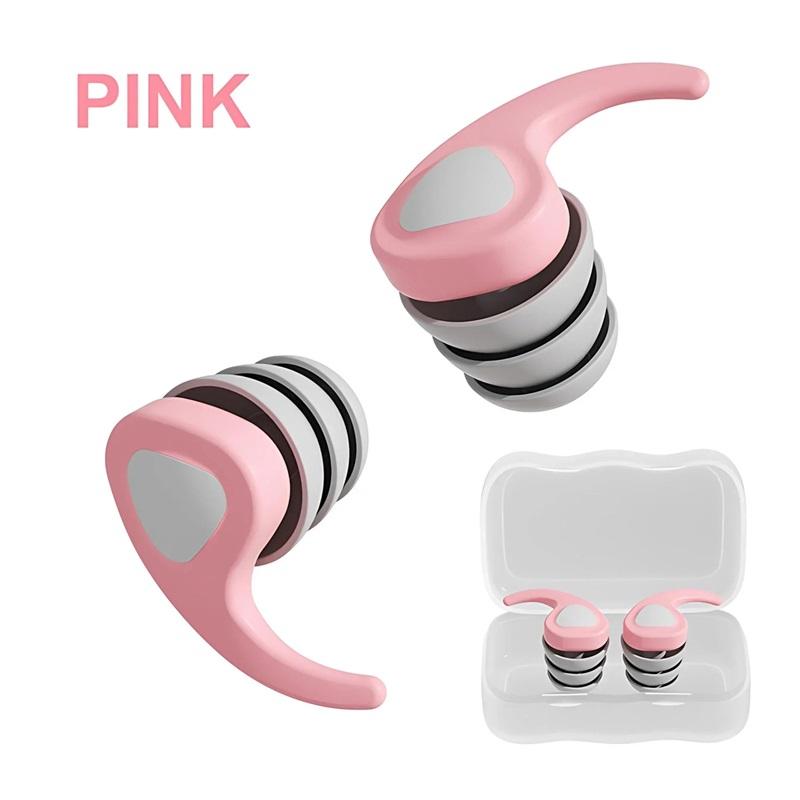 Silikon-Ohrstöpsel Bequem Langlebig Schlafen Arbeiten Schwimmen Reisen Wiederverwendbar Geräuschreduzierung Ohrstöpsel