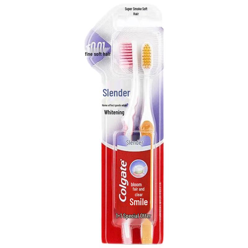 

Colgate Slim Soft Dual Action Whitening Toothbrush Twin Pack