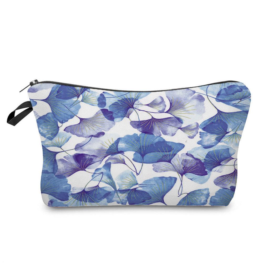 Women Flower Print Cosmetic Bag Toiletries Organize Travel Storage Case 6379