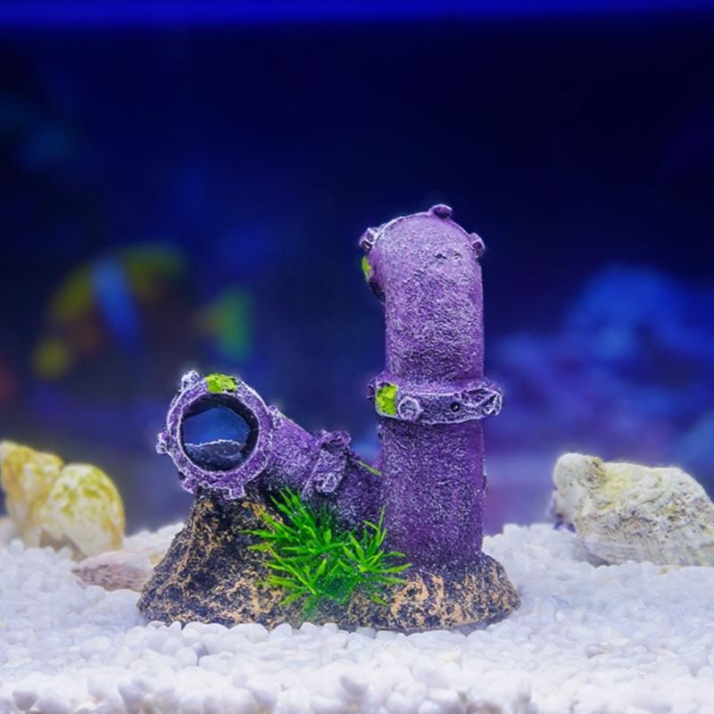 Aquariums Landscape Water Pipe Resins Aquariums Decorations Art Crafts Terrarium Habitat Ornaments Photo Props