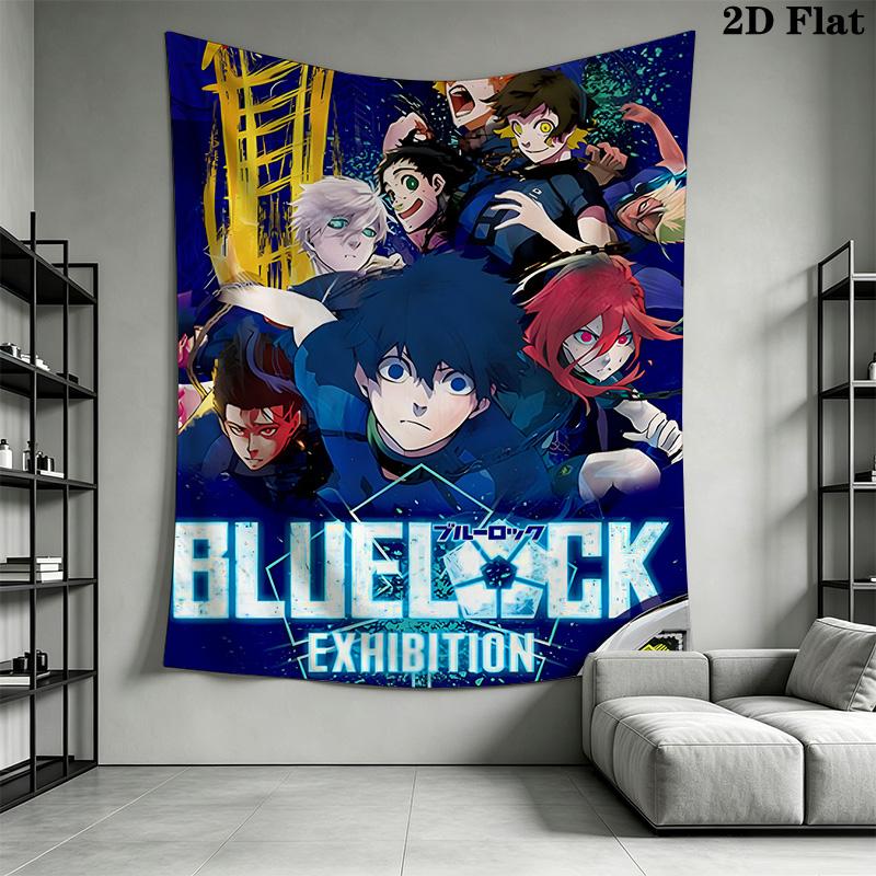 Blue Lock Anime Print Pattern Home Decor Tapestry, Wall Hanging, Decorative RV Wall Cloth.XGT0914419
