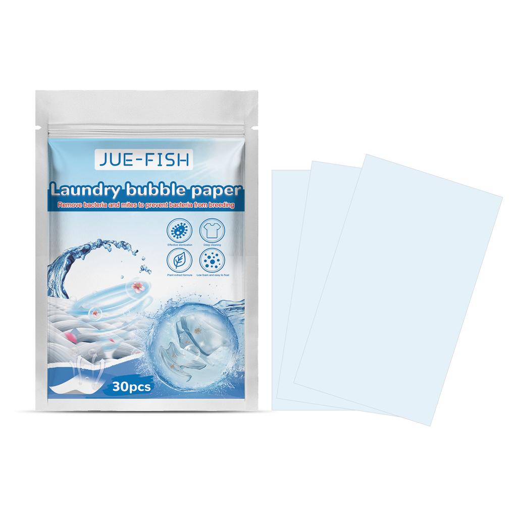 Laundry Bubble Paper: Cleanses, Stains, Long-lasting, Long-lasting Fragrance, Concentrated Laundry Tablets, Protective Clothing, Whitening Household