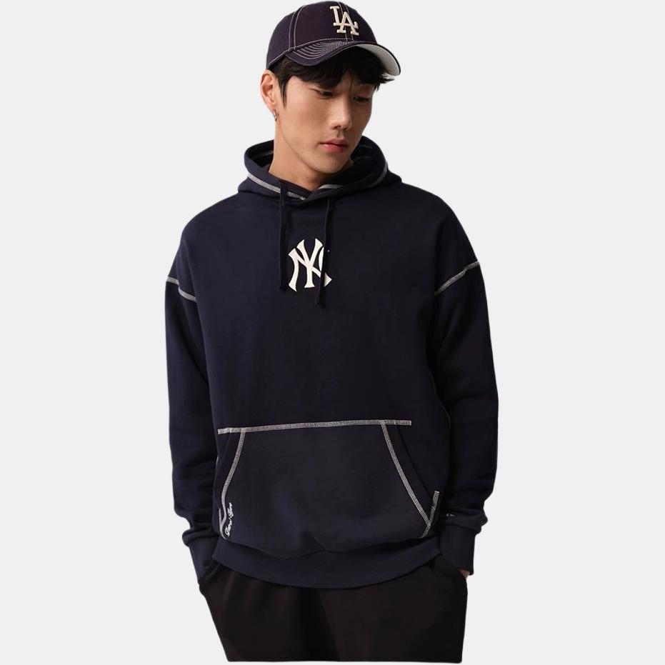 New Era SS24 MLB Detroit Tigers Back Letter Hoodie Unisex Hoodies Black 14187440