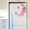 Butterfly Flower Vine Bathroom Wall Stickers Home Decoration Wallpaper Wall Decals For Toilet Decorative Sticker Home Decor
