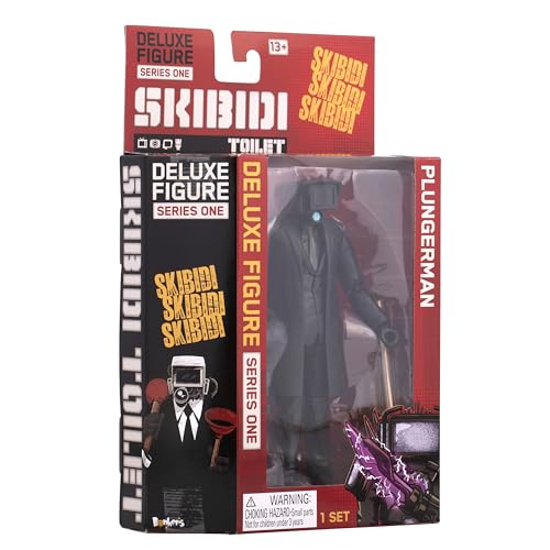 Skibidi Toilet Deluxe Figure Plunger Man Collectible Figure Officially Licensed