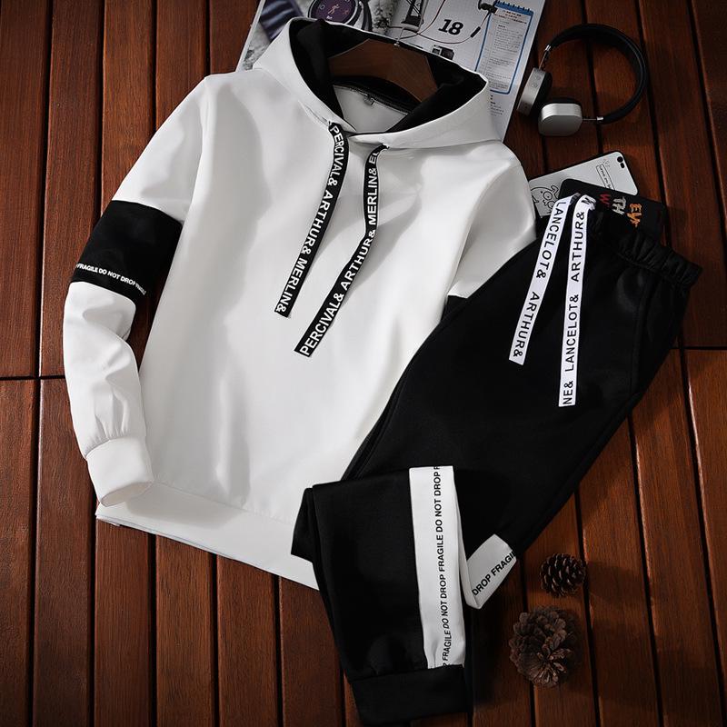 Men's Trendy Spring & Autumn Sports Suit - Casual Korean-Style Jacket & Sweater