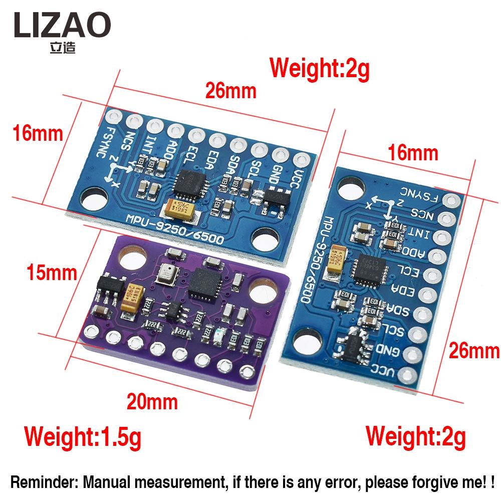 MPU9250 Sensor Module 9-Axis Acceleration Gyro Compass MPU9250/MPU6500/GY-91 Attitude Sensor Board For Arduino DIY Projects