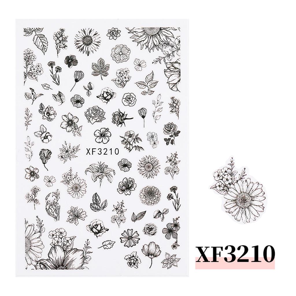 New Nail Applique 3D Waterproof Retro Wind Nail Sticker Nail Jewelry Nail Patch