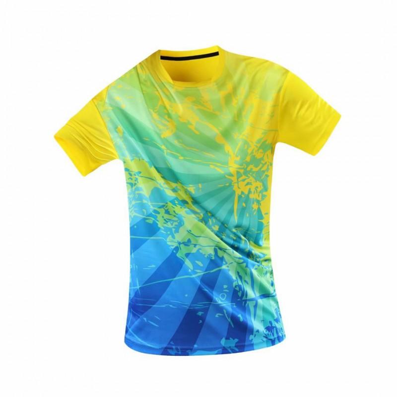 Couple Short Sleeve Sports Shirts Badminton Table Tennis Men Women Sizes M-4XL M-3XL