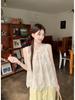 Women's Ethnic-Style Frog Button Crochet Top & Wide-Leg Pants Set - Summer 2026 Retro Fashion