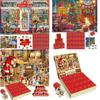 Christmas Advent Calendar Puzzle 1008 Pieces, საშობაო Countdown თავსატეხი სათამაშო, საბავშვო საშობაო საჩუქარი დაბადების დღის საჩუქარი