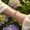 Gold Plated Cloisonne Bracelet Double Bangle Traditional Chinese Double Bangle Flower Pattern Enamel Design Ethnic Bracelet