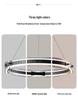 Nordic Minimalist Italian Modern Chandelier for Living Room and Dining