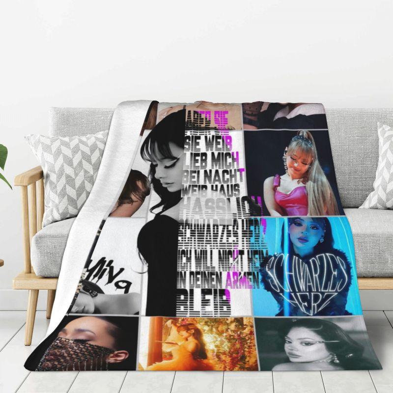 Custom Sofa Fleece German Singer Ayliva Throw Blanket Warm Flannel Blankets for Bedding Travel Couch Quilt