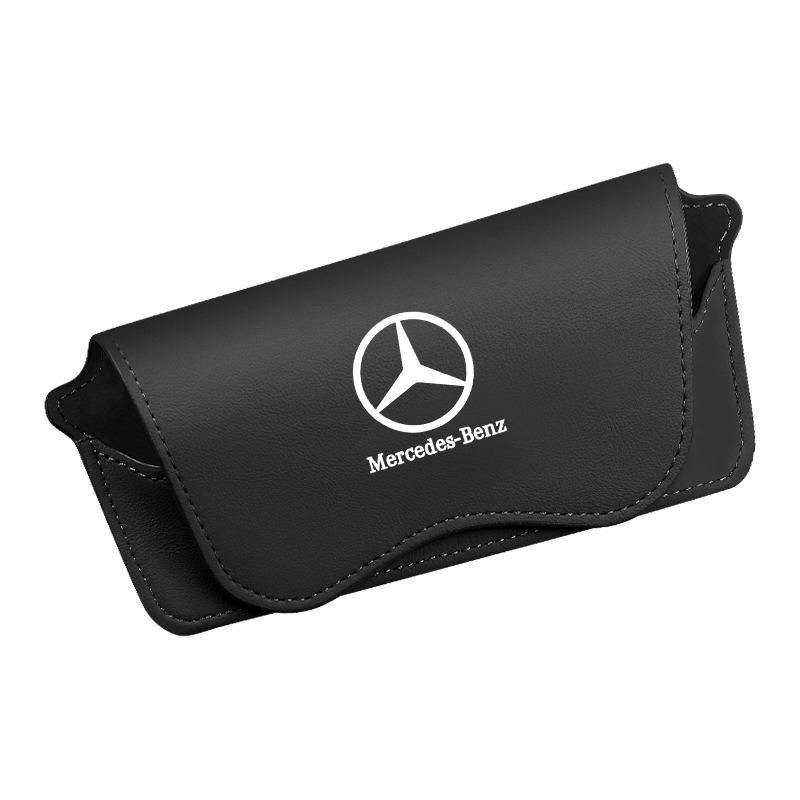 For Mercedes Benz A C E S G Class GLC CLE CLA GLB GLS W177 W205 W213 W222 Car Glasses Case Eye Sunglasses Storage Box Holder