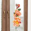 Selbstklebende Rosen Wandaufkleber Wiederverwendbare Statische Glasaufkleber Klebefrei Wasserdicht Feuchtigkeitsbeständig Fensteraufkleber für Wohnzimmer Schlafzimmer Heimdekoration