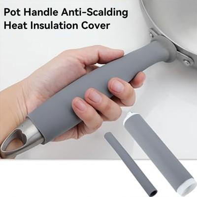 Silicone Hot Handle Holder Silicone Thermal Insulation Handle Cover Pot Handle Heat Insulation Silicone Hot Skillet Holder Heat
