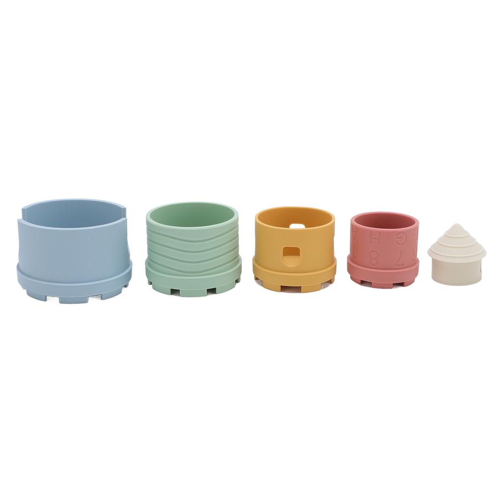 Silicone Stacking Toy Building Blocks for Toddlers 1-3 Soft Teething Toys for Babies 6-12 Months Sensory Toys for Fine Motor Skills