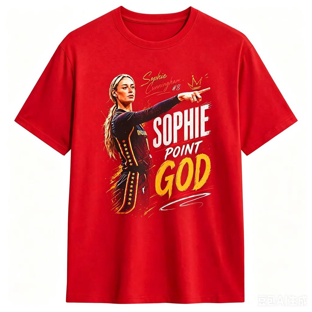 Sophie Cunningham Point Good Meme Stampato Unisex Cotone Unisexs Donna Popolare Moda Magliette Streetwear Regalo per Fan Ins YK