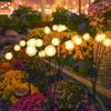 6/8/10 Heads Solar LED Mushroom Garden Lights, IP65 Waterproof Dusk To Dawn Swaying Pathway Yard Outdoor Decor