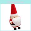 Santa Claus Stuffed Figure With Soft Short Pile For Christmas Party Gifts And Decor