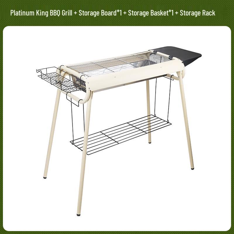 Outdoor BBQ Grill with Storage