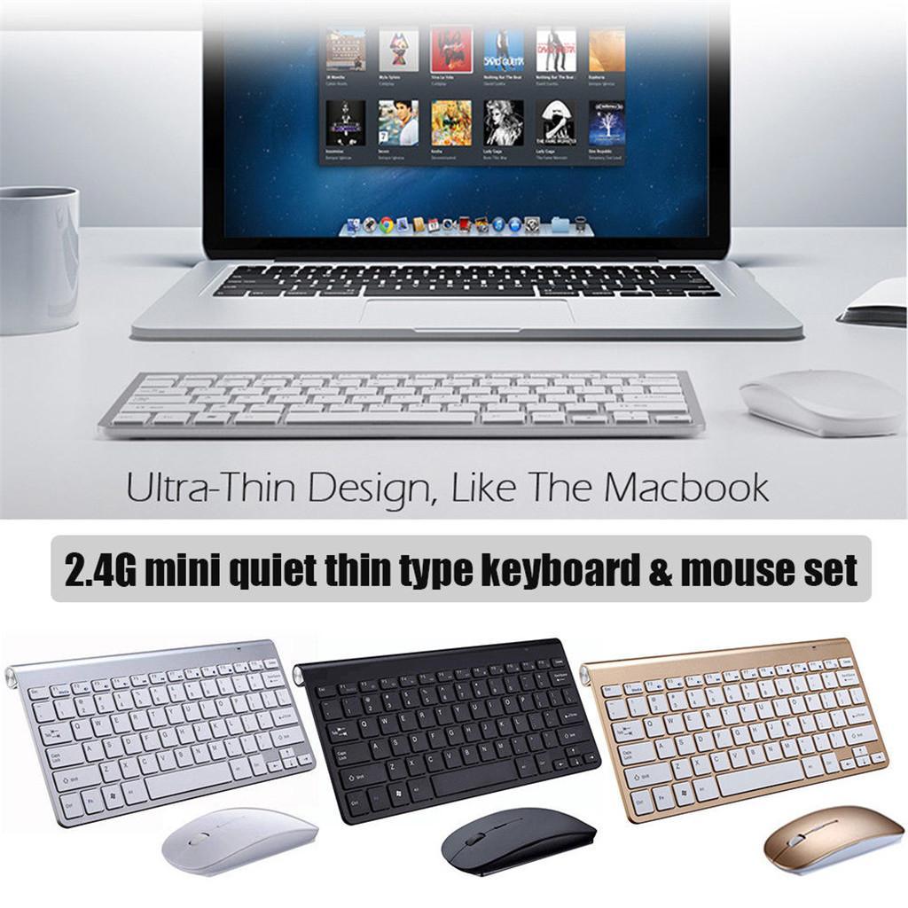 Wireless Keyboard and Mouse Stable Signal Barrier-free Operation Round Keys for Tablet and Smart Device Compatibility