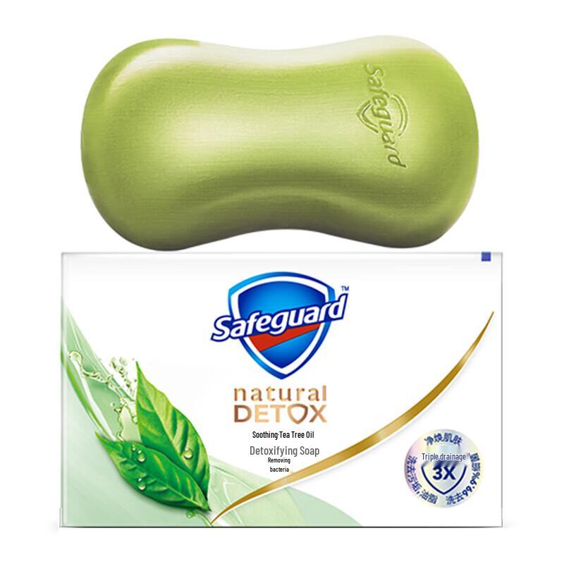 Safeguard Soothing Tea Tree Oil Deep Cleansing Bar Soap, 108g 4-pack