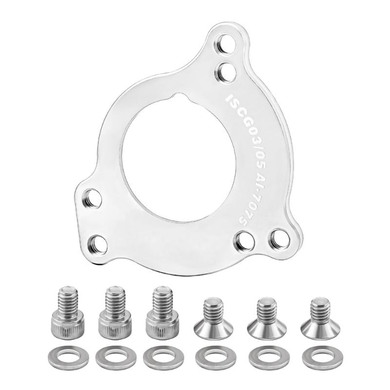 

Bicycles Bottom Bracket Plate Chain Guide, Aluminum Alloys Bike Chain Guide Adapter, Chain Conversion Chain Protector серебряный