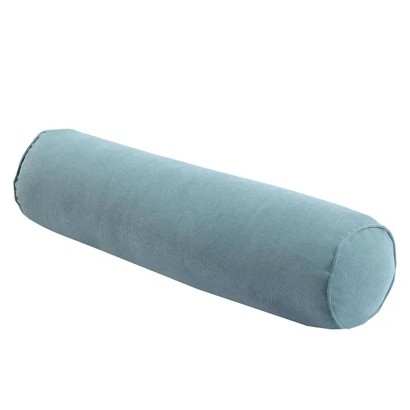 Pillow Neck Roll Cervical Round Bolster Pillows Sleeping Cylinder Support Spine Lumbar Cushion Cotton Pain Bed Tube Resilience