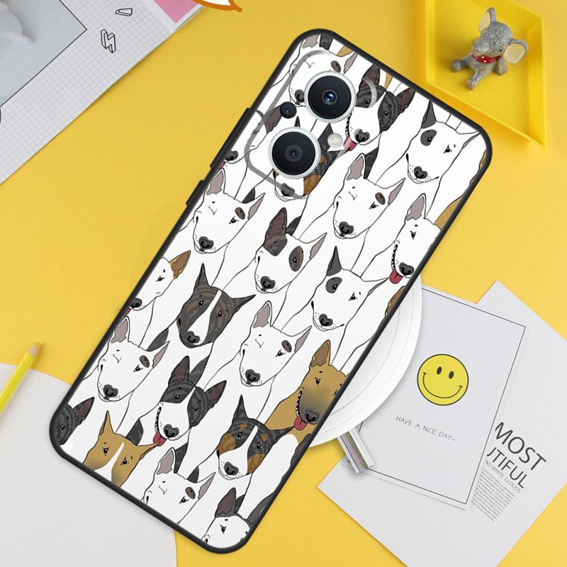 English Bull Terrier Dog For OPPO Reno 8T 11F 12F 13F 14F 7 8 Lite 10 11 12 13 14 Pro OPPO Find X9 X8 X5 X6 Pro Case