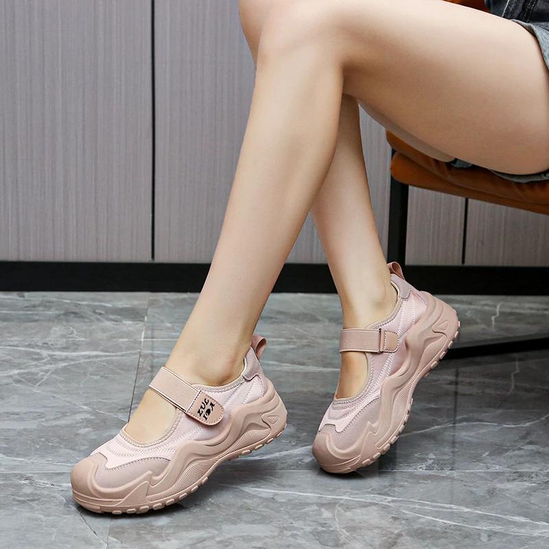 

Мода 2025 Лето Новые Женские Повседневные Противоскользящие Низкие Слипоны Модные Кроссовки Модные Удобные Балетки на Низком Каблуке Zapatos Mujer 40 розовый