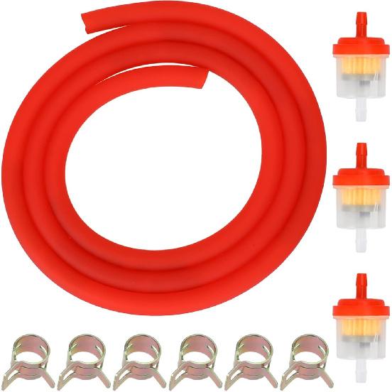 

GREHUA Dirt Bike Gas Line with Filter Compatible with GY6 50cc 90cc 110cc 150cc 139QMB 157QMJ Taotao SSR Trailmaster 150 XRS Go Kart ATV Motorcycle червоний