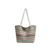 Tote Bag Women's Bag Summer Straw Bag Large Capacity Rainbow Braided Shoulder Handbag